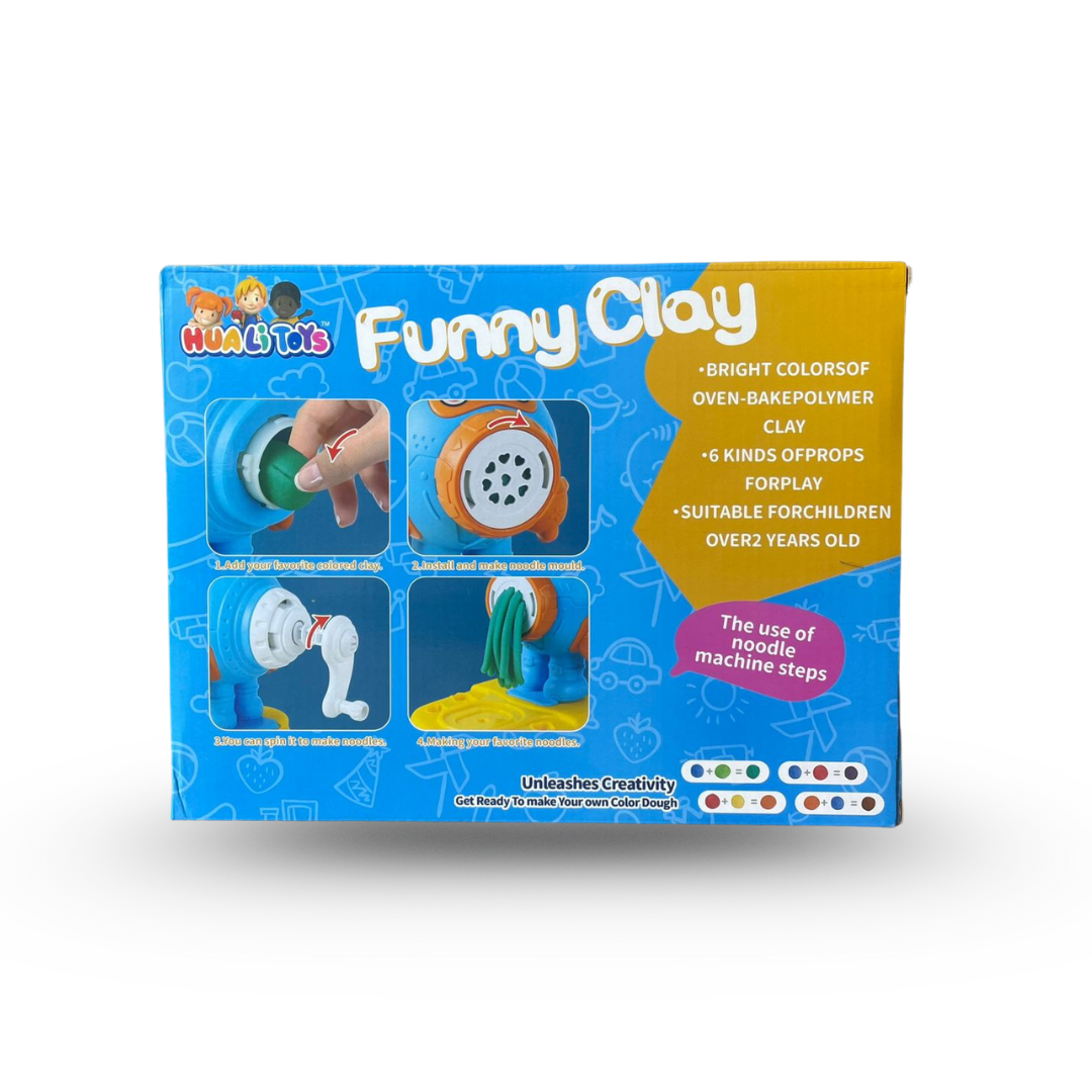 Funny Clay | Noodle Machine Set | 24 Pcs