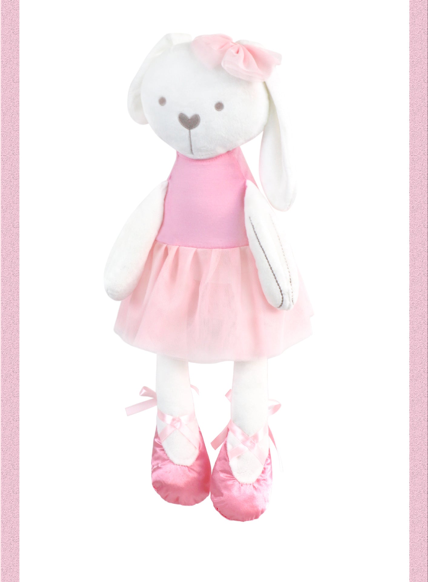 Pink Dressed Up Ballerina Rabbit - 50 cm