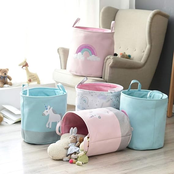 Rainbow Storage Basket - Pink