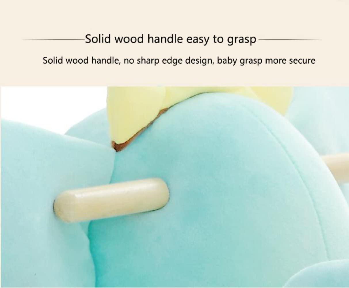 Plush Elephant 2 in 1 Rocker with Wheels & Handle - Leah