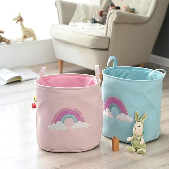 Rainbow Storage Basket - Pink