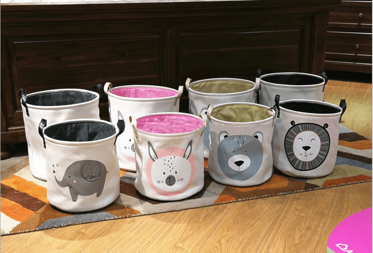 Colourful Animal Storage Baskets - Leah