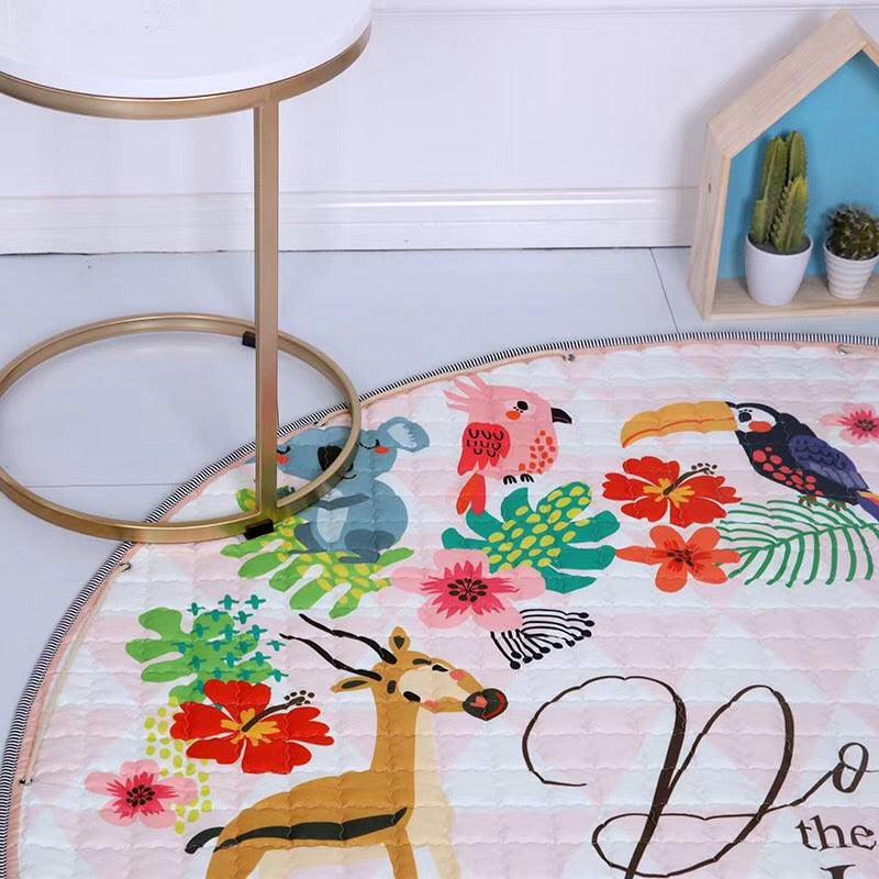 Jungle Play Mat | Toys Organizer Bag - Leah