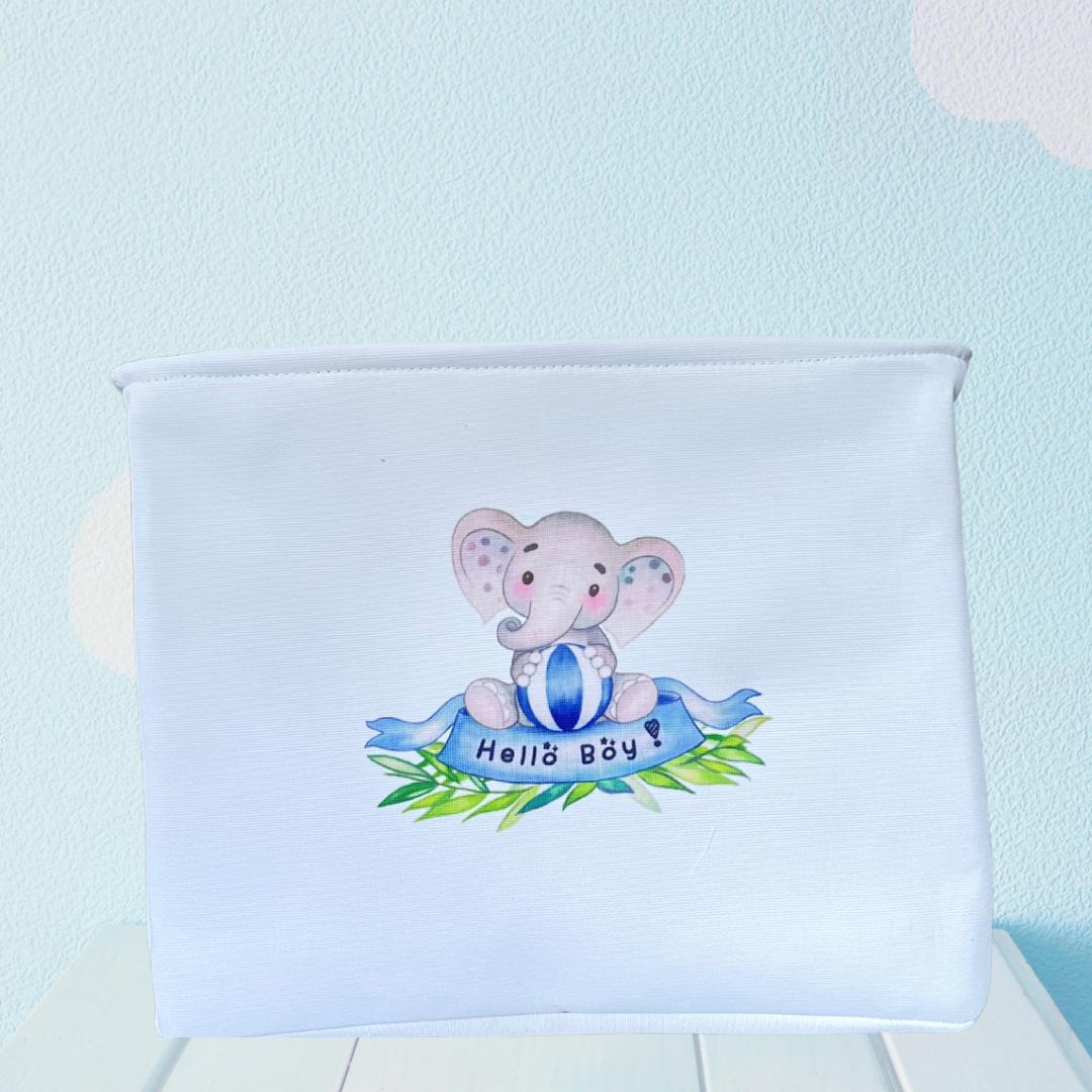 Embroidered Laundry Basket