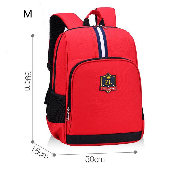 Inverted Stripes Backpack - Red - Leah
