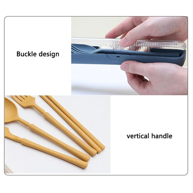 Wheat straw 16pc Cutlery set