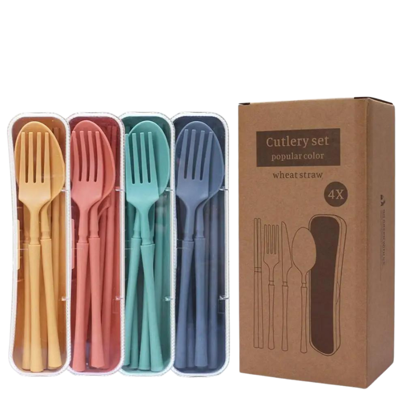 Wheat straw 16pc Cutlery set