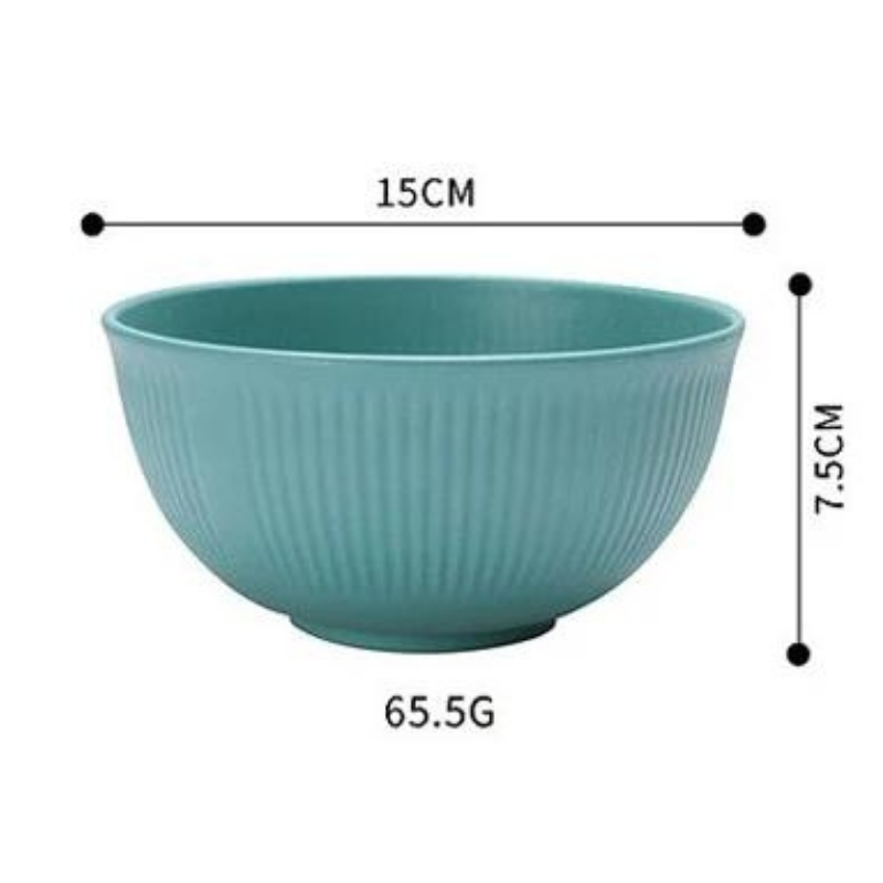 Wheat straw 4pc Bowl set