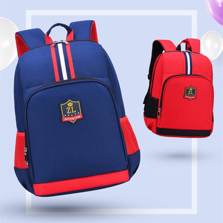Inverted Stripes Backpack - Red - Leah