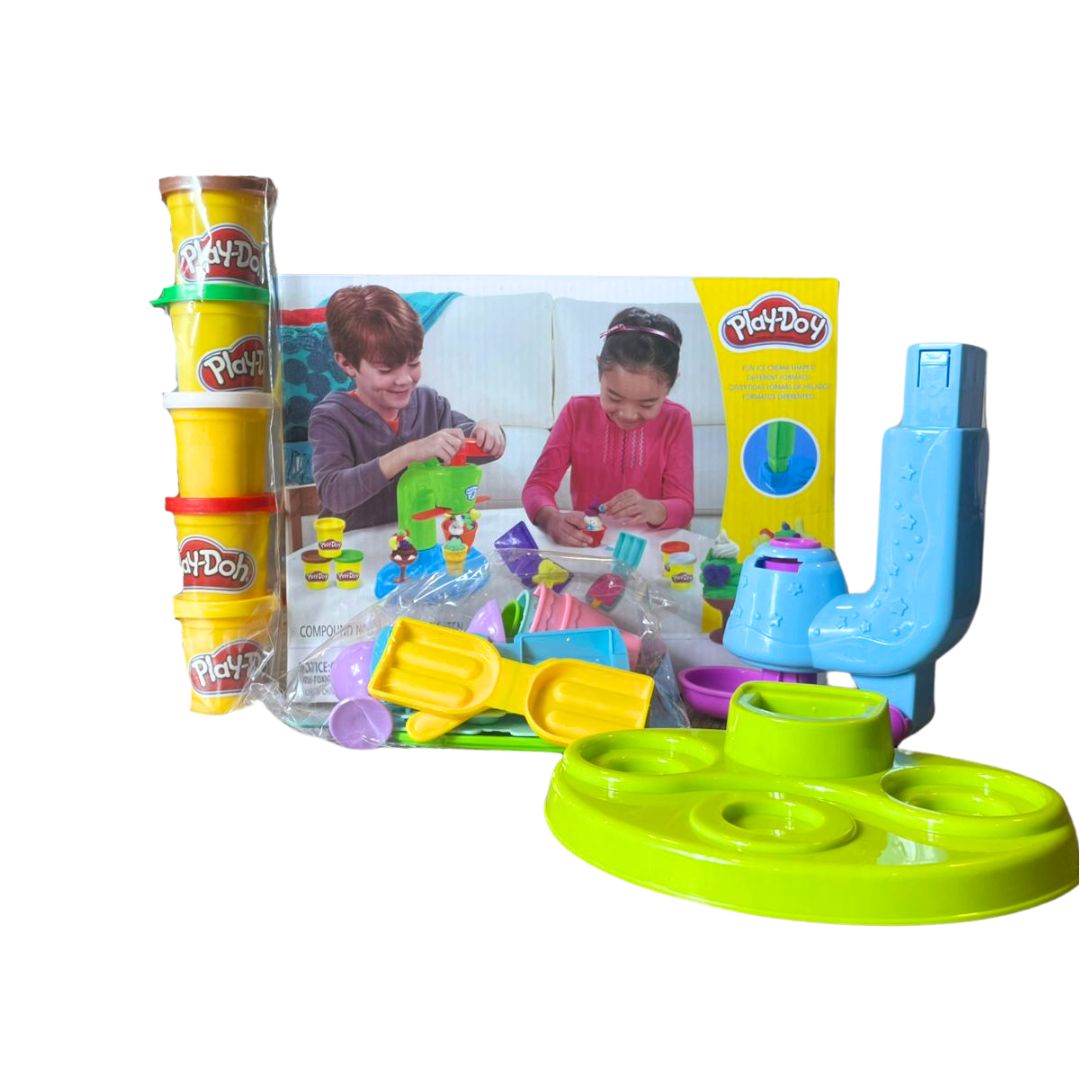 Play-Doh | Ice Cream Machine Set | Green | 24 Pcs