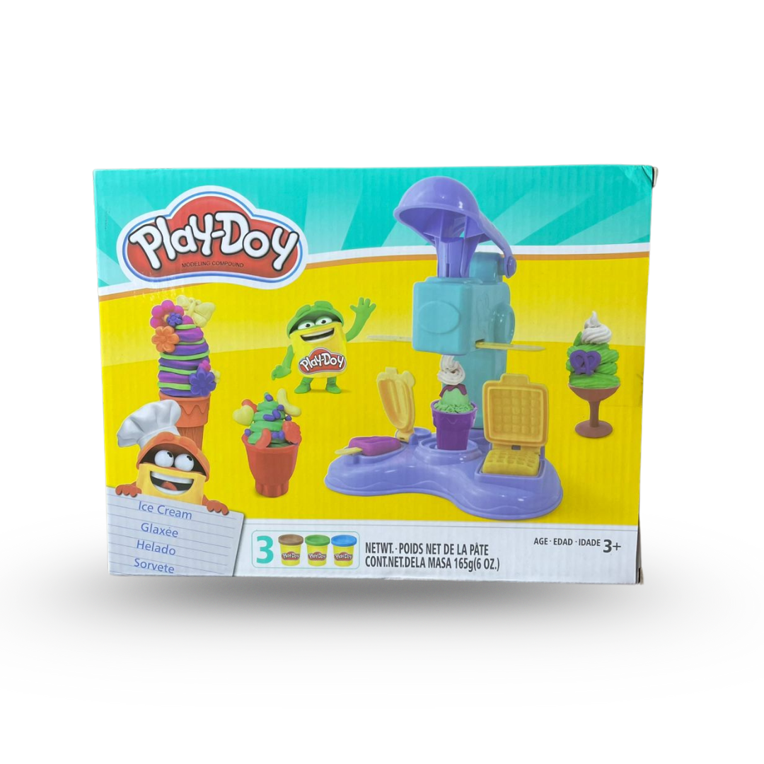 Play-Doh | Ice Cream Machine Set | Purple | 15 Pcs