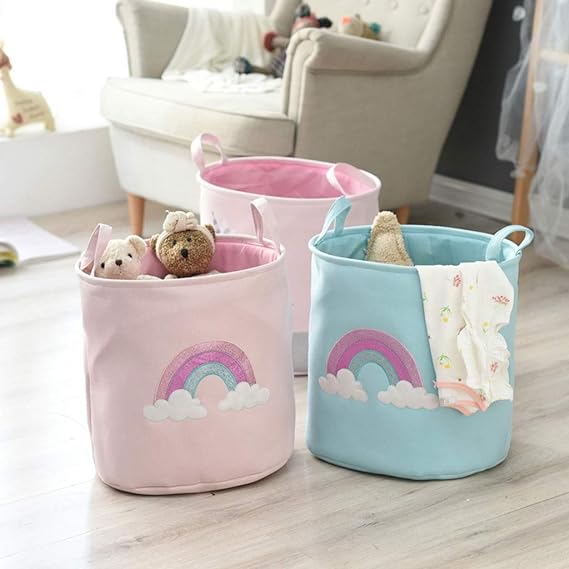 Rainbow Storage Basket - Pink