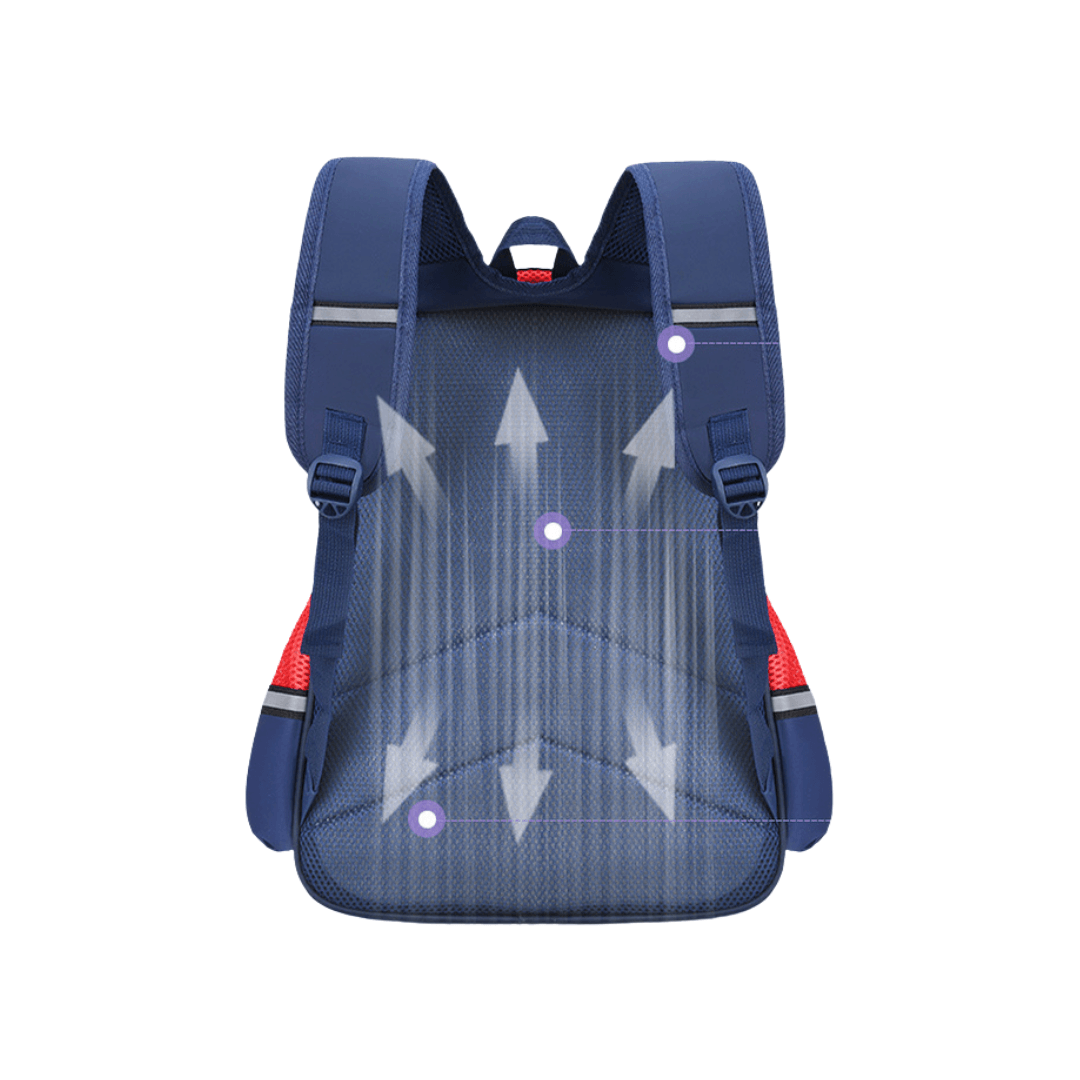 Stripes Backpack - Light Blue - Leah