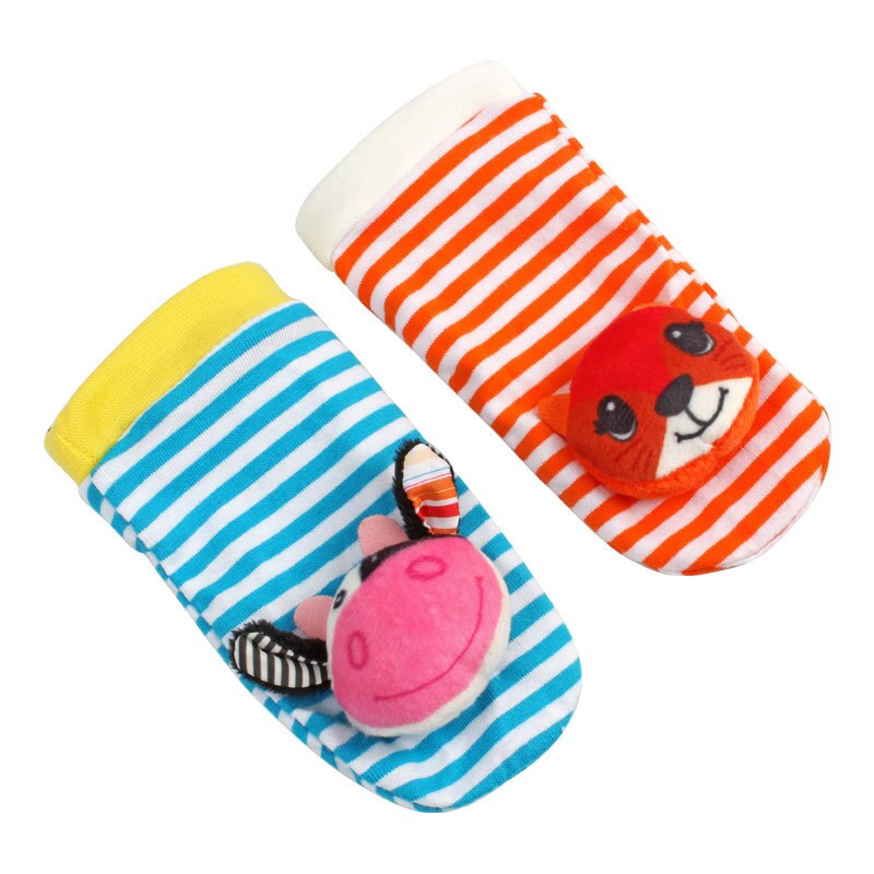 Cow and Fox Sock Rattle